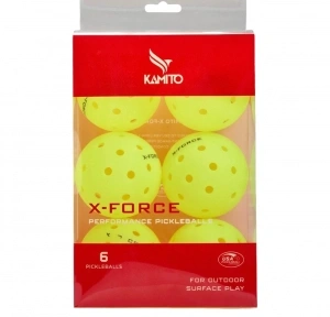 Bóng thi đấu Pickleball Kamito X-Force KMBPK250225 Xanh chuối (Hộp 6 Quả)